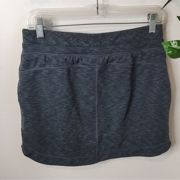 Athleta Techie Terry Mini Skirt in Heathered Charcoal Gray Size Small - Picture 5 of 11